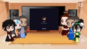 Team Avatar react to themselves 1/7: Aang//slight Kataang