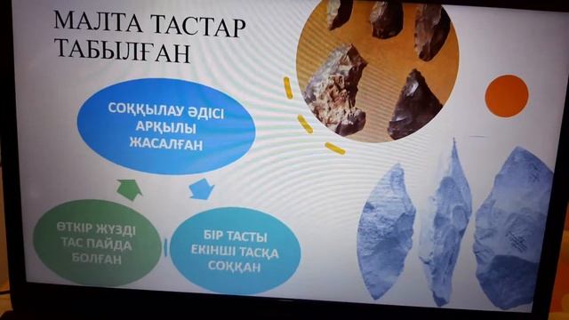 5- сынып. Қазақстан тарихы. Қазақстан аумағындағы тас дәуірінің ескерткіштері