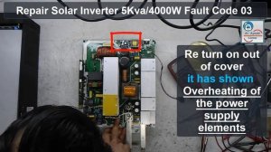 How to Repair Solar Inverter and charger 5KVA/4000 Watt with fault code 03