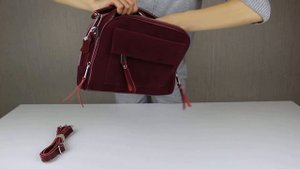 Обзор кожаной сумки через плечо