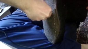 подшиваю валенок