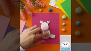 МИНИ-УРОК - Единорог из пластилина ?|лепка для детей|лепим из пластилина|своими руками