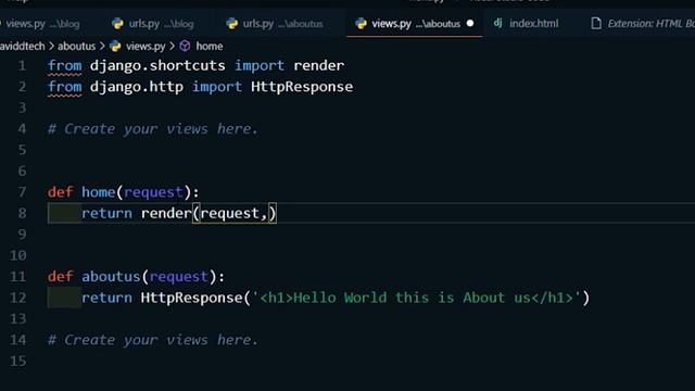 Getting started with Python Django  Tutorial #3 | Learn Django & Python | Templates