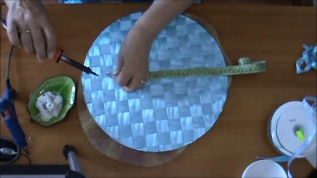 Летняя панамочка из атласных лент для детей в стиле канзаши