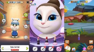 My Talking Tom Gameplay - My Talking Hank vs My Talking Angela Halloween 2017