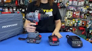 88. Аккумуляторная дрель бесщеточная ударная PROFIPOWER MKDHP-18V