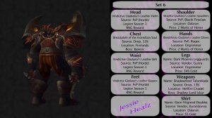 Jessiehealz - 10 Cool Rogue Transmog Sets #1 (World of Warcraft)