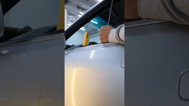 Как правильно выпрямить вмятину на двери автомобиля