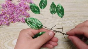 СИРЕНЬ ИЗ БИСЕРА ВЕТОЧКА БИСЕРОПЛЕТЕНИЕ #StayHome#WithMe//LILAC FROM BEADS CHAIN BEADING А4