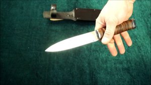 Нож Горец-3 (сталь 95Х18), кожа. А.С.Титов