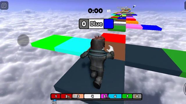 РОБЛОКС НО Я ПРЫГАЮ ПО БЛОКАМ ПО КОТОРЫМ МНЕ УКАЖЕТ ИГРА Roblox Дима GAMES смотреть онлайн