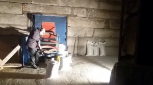 Веялка для зерна в работе