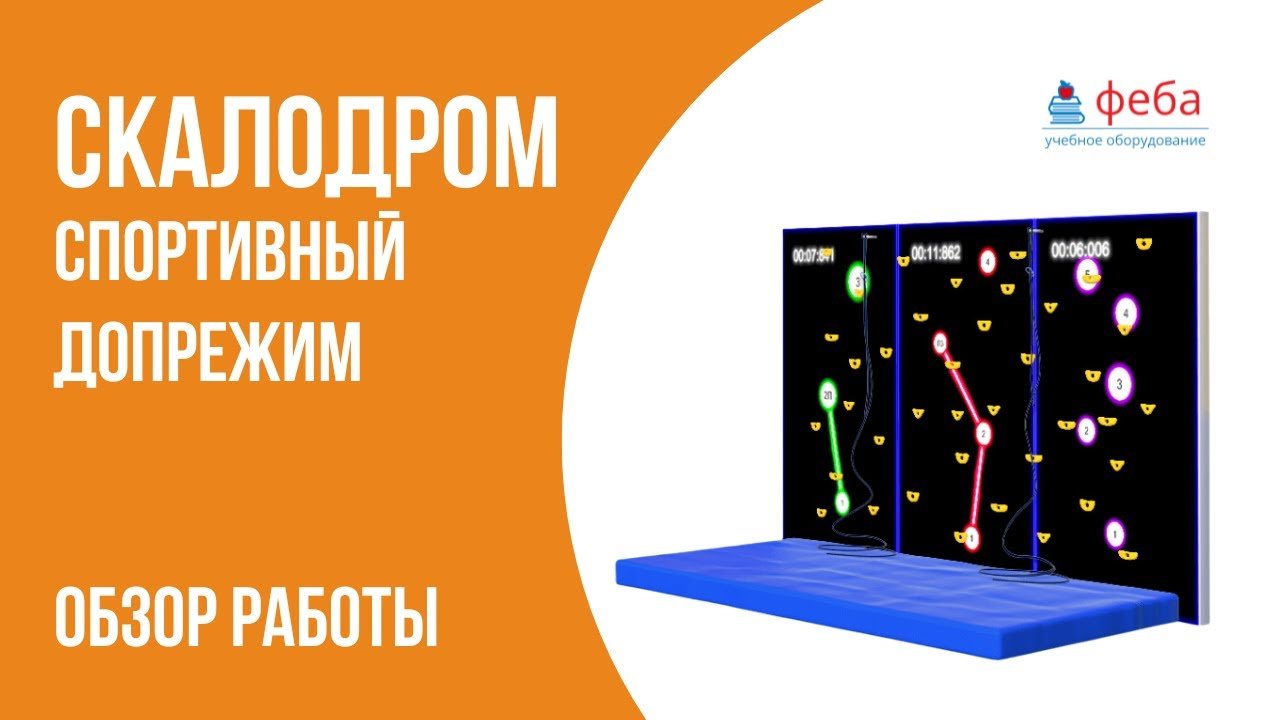 СПОРТИВНЫЙ СКАЛОДРОМ. Обзор режимов работы