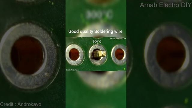 Good soldering Vs Bad Soldering Wire