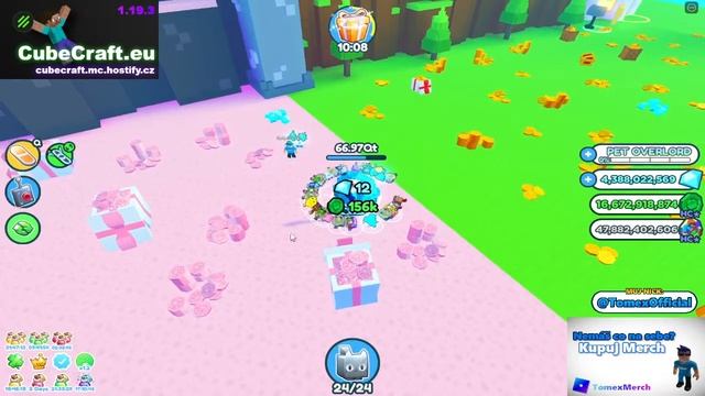 ?JE TO TADY ODPOLEDNÍ STREAMEC! PET SIMULATOR X! KAŽDÝCH 5 ODBĚRATELŮ = GIVEAWAY?!POTOM CUBECRAFT!? смотреть онлайн