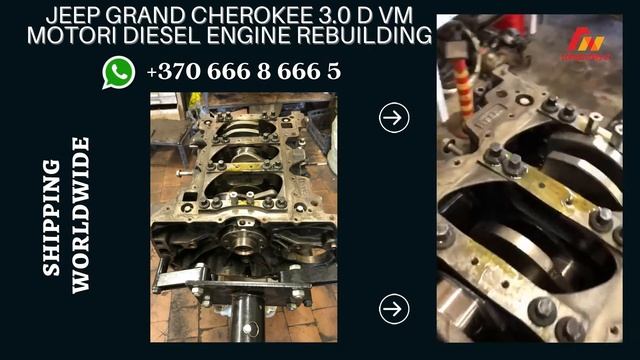 Jeep Grand Cherokee 3.0 D VM MOTORI DIESEL ENGINE REBUILDING смотреть онлайн
