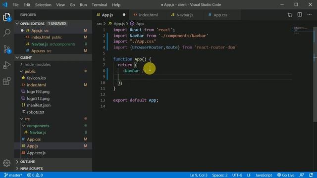 #14 Creating react js project for client & Adding React Router | Instagram clone using MERN stack