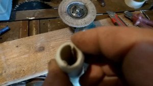Ручка для ножа из полипропиленовой трубы