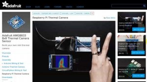 Raspberry Pi - Câmera térmica? Yes!!! [AMG8833]