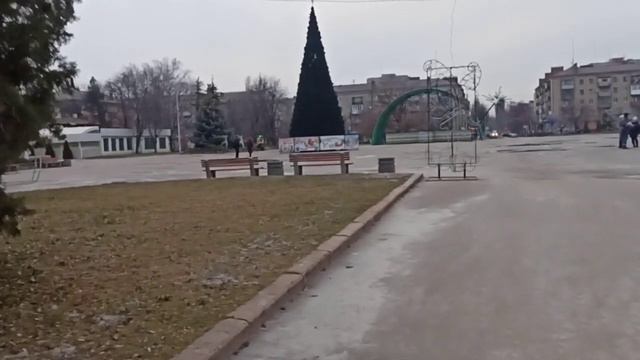 Славянск 6.01.2024 Ещё прогулка по городу.