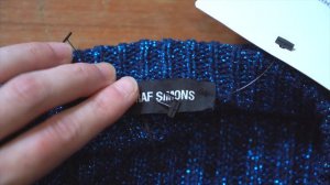 LEGIT RAF SIMONS SWEATER | How to tell + unboxing this glittery dual-collar knit!!