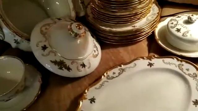 Сервиз Райхенбах фарфор Германия Золотая Роза. Винтаж. смотреть онлайн