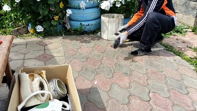 Разборка 17 чайников на цветмет и чермет.