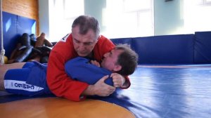 Самбо. Борьба в партере с выходом на болевой от заслуженного мастера спорта Владимира Япринцева