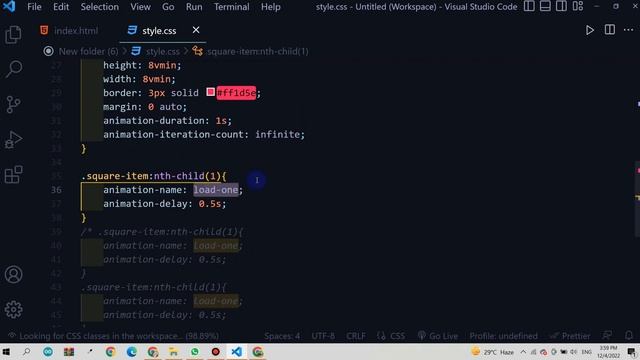 Simple Page Loader Animation using HTML and CSS only  |   Creative JS Coder