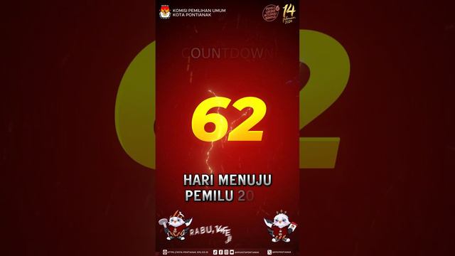 Countdown 62 Hari Menuju Pemilu 2024