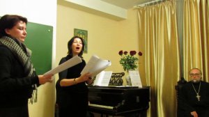 "Слыхали ль вы за рощей глас ночной..." Исполняют Ольга Бондаревская и Елизавета Лисовская