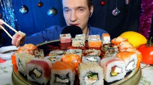 МУКБАНГ РОССИЯ 😍 РОЛЛЫ СУШИ 🤗 АСМР ЕДА MUKBANG ROLLS ASMR FOOD SUSHI RUSSIA EATING #мукбанг