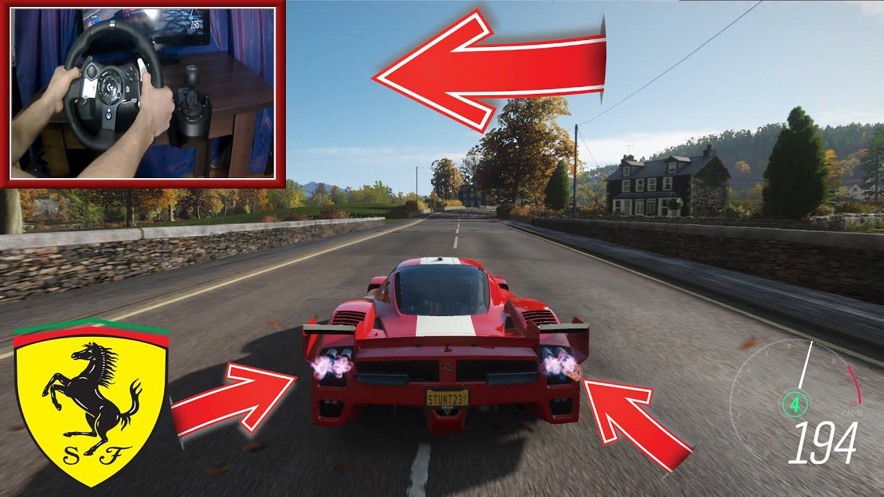 2005 Ferrari FXX - Forza Horizon 4 | Logitech g920 Gameplay