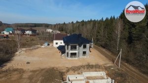 Венеция - модульная металлочерепица. Шведская сталь SSAB. Черный цвет 015.