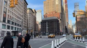 [4K]🇺🇸New York City🗽🚕Walking Broadway: Union SQ to Macy's via K-Town, Prince Tea House🫖  Feb. 2024