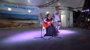 Актриса Виктория Булитко на фестивале «Аrt-волна» в Приморско, Болгария