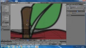 Apple 3d modelling using beizer tool in 3d blender