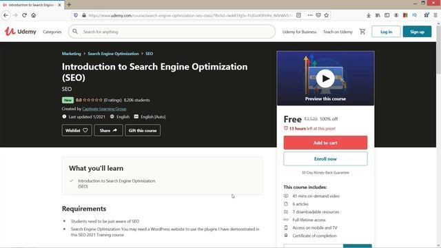 SEO Free Course With Certificate | SEO Online Training Free | SEO Free Certificate 2021 Apply All ? смотреть онлайн