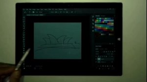 Sketching with Adobe Photoshop on a Microsoft Surface