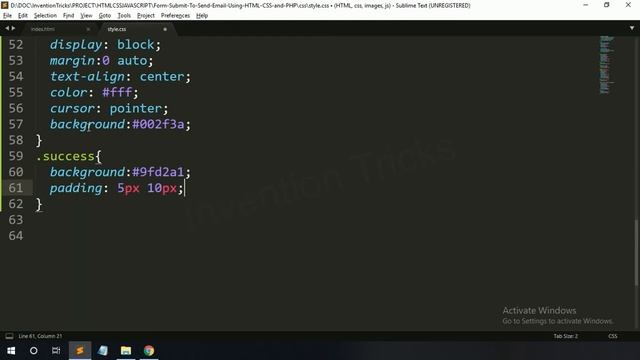 PHP Form Submit To Send Email | Contact Form Submit to Email Using PHP