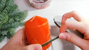 Как закрепить свечу в композиции на Оазисе