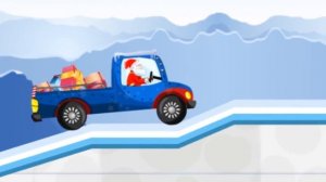 Дед Мороз везет подарки. / Мультики про машинки .