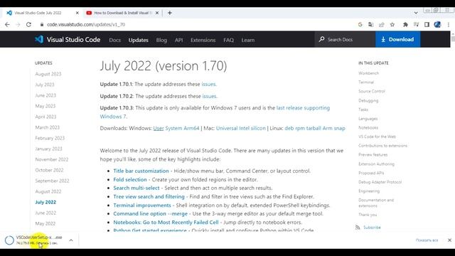 Как скачать и установить Visual Studio Code для Windows7