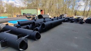 Понтон из пластиковой трубы. Полиэтиленовые понтоны 500 мм, 6 х 1.5м