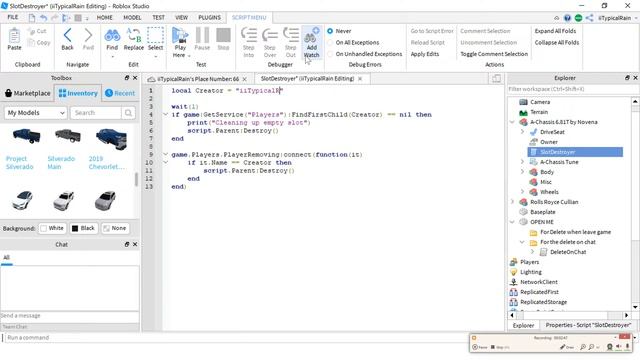 How to add a "Delete Script" To a car in Roblox 2019 смотреть онлайн