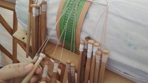 Балахна. Мастер класс по плетению на коклюшках. Часть 3.