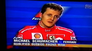 Jacques Villeneuve - Michael Schumacher F1  Pole Interview