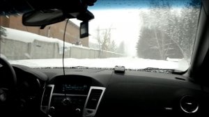 Chevrolet Cruze Azia Avto 1.8 AT LS по снегу (видео из салона)