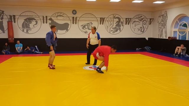 Первенство МЭИ по самбо 2016. Трудов Дмитрий(синий). смотреть онлайн