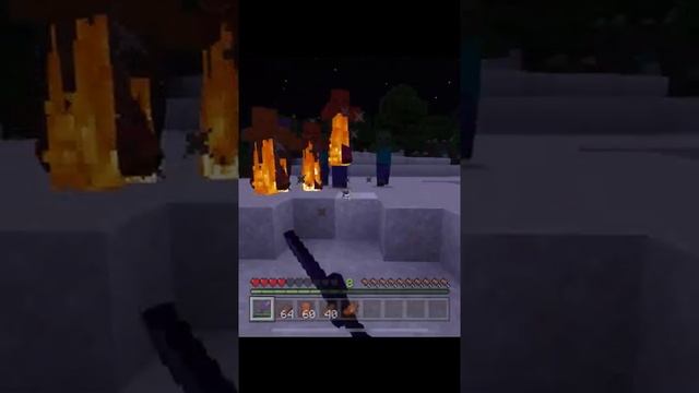 What is Fire Aspect in Minecraft ? [MCPE / Console / PC] #shorts